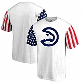 Men's Atlanta Hawks Fanatics Branded Stars & Stripes T-Shirt White FengYun,baseball caps,new era cap wholesale,wholesale hats